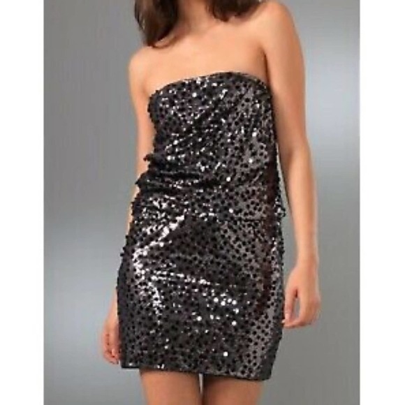 Alice + Olivia Sasha sequin strapless dress - Picture 9 of 9